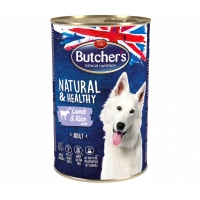 Butcher's Dog Natural & Healthy, Miel si Orez, Pate, 390 g