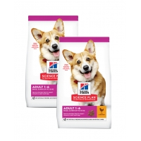 Pachet 2 x Hill's SP Canine Adult Small & Miniature Pui, 6 Kg