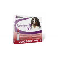 Vectra 3D Dog, +40 kg, 3 pipete