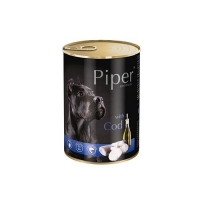 Pachet Piper Adult Dog cu Carne de Cod, 6x400 g