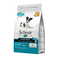Schesir Dog Adult Small cu Peste, 800 g