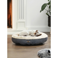 FEANDREA, pat câini și pisici, M, rotund, gri închis, 65 x 12 cm
