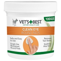 Vet's Best Eye Wipe, Servetele pentru Igiena Ochilor, 100 buc