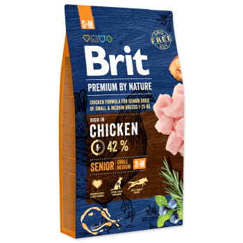 Brit Premium by Nature Senior S-M, 15 kg imagine
