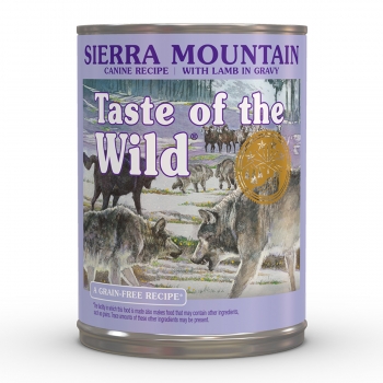 TASTE OF THE WILD Sierra Mountain, Miel, conservă hrană umedă fără cereale câini, (în sos), 390g (conserva) imagine 2022