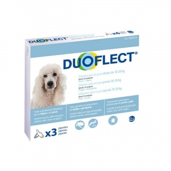 DUOFLECT, spot-on, solutie antiparazitara, câini 10-20kg, 3 pipete 10-20kg imagine 2022