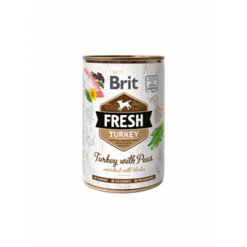 Brit Fresh Turkey with Peas 400 g imagine