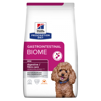 HILL’S Prescription Diet Gastrointestinal Biome Mini, Pui, dietă veterinară câini, hrană uscată, sistem digestiv, 3kg 3kg imagine 2022