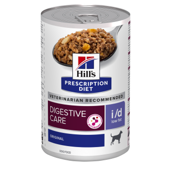 HILL’S Prescription Diet i/d Digestive Care Low Fat, Pui, dietă veterinară câini, conservă hrană umedă, sistem digestiv, 360g 360g imagine 2022