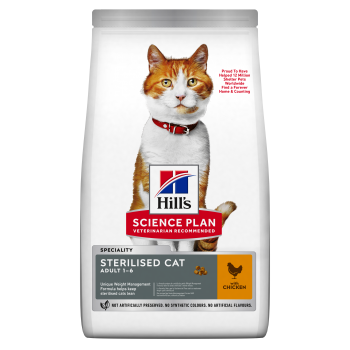 HILL’S SCIENCE PLAN Adult Sterilised, Pui, hrană uscată pisici sterilizate, 1.5kg 1.5kg imagine 2022