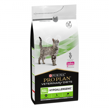 PURINA Pro Plan Veterinary Diets Hypoallergenic, dietă veterinară pisici, hrană uscată, afecțiuni digestive și dermatologice, 1.3kg 1.3kg imagine 2022