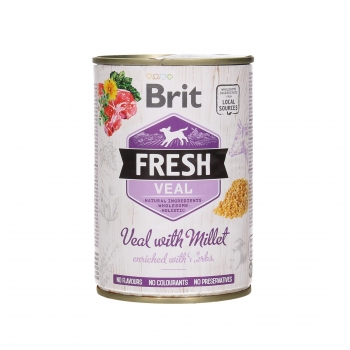 Brit Fresh Veal with Millet 400 g imagine