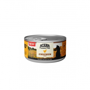 ACANA Premium Pate, Pui, conservă hrană umedă fără cereale pisici, (pate), 85g