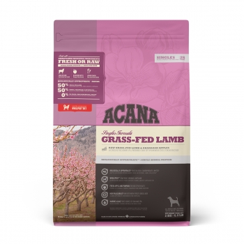 ACANA Singles Grass-Fed Lamb, Miel și Mere, hrană uscată monoproteică fără cereale câini, 2kg Acana imagine 2022