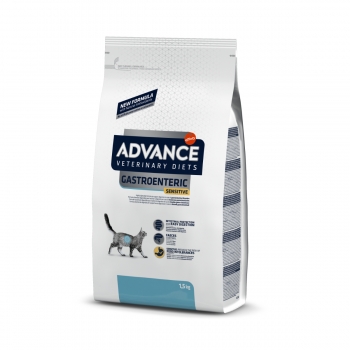 ADVANCE Veterinary Diets Gastroenteric Sensitive, dietă veterinară pisici, hrană uscată, sistem digestiv, 1.5kg