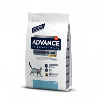 ADVANCE Veterinary Diets Gastroenteric Sensitive, dietă veterinară pisici, hrană uscată, sistem digestiv, 8kg 8kg imagine 2022