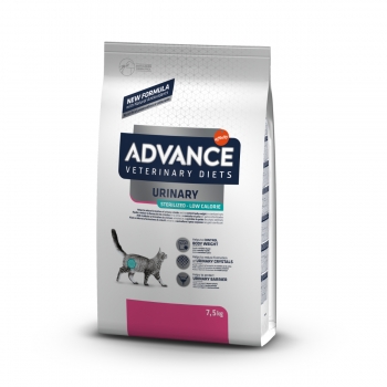 ADVANCE Veterinary Diets Urinary Stress, Dietă Veterinară Pisici, Hrană Uscată, Sistem Urinar, 7.5kg