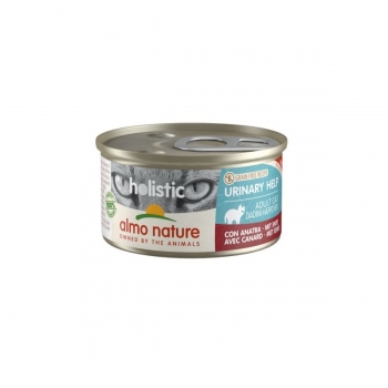 Almo nature holistic urinary help, rață, conservă hrană umedă fără cereale pisici, (în supă), 85g