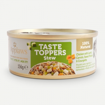 APPLAWS Taste Toppers Tocăniță, XS-XL, Pui și Miel, conservă hrană umedă fără cereale câini, (în sos), 156g (în imagine 2022