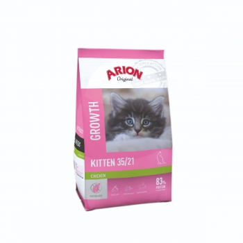 ARION Original Kitten 35/21, Pui, hrană uscată pisici junior, 7.5kg 35/21 imagine 2022