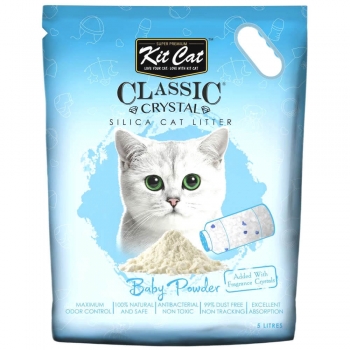 Asternut Igienic Pentru Pisici Kit Cat Crystal Baby Powder, 5 L Kit Cat imagine 2022