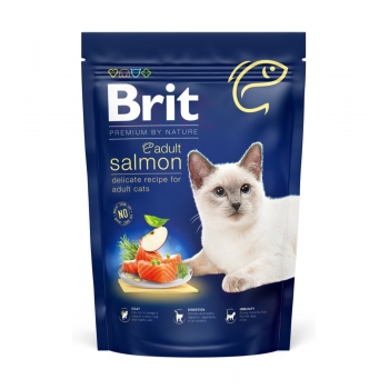 BRIT Premium by Nature, Somon, hrană uscată pisici, 800g 800g