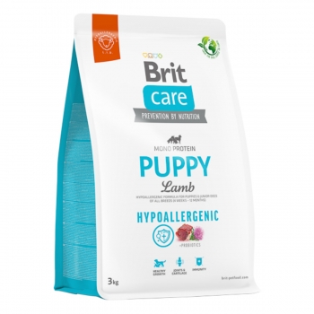 BRIT Care Hypoallergenic Puppy, XS-XL, Miel, hrană uscată monoproteică câini junior, sistem imunitar & alergii, 3kg 3kg imagine 2022