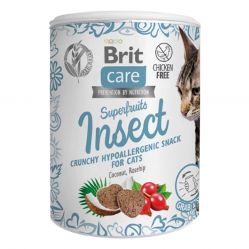 BRIT Care, Insecte, cutie recompense fără cereale pisici, sistem imunitar & alergii, 100g 100g imagine 2022