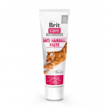 BRIT Care Paste Anti Hairball with Taurine, recompense funcționale pisici, prevenirea ghemurilor de blană, pastă, 100g 100g imagine 2022