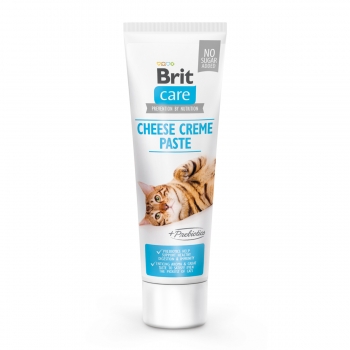 BRIT Care Paste Cheese Creme with Prebiotics, recompense funcționale pisici, sistem digestiv, pastă, 100g 100g imagine 2022