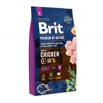 BRIT Premium By Nature Adult Small Breed, XS-S, Pui, hrană uscată câini, 8kg 8kg