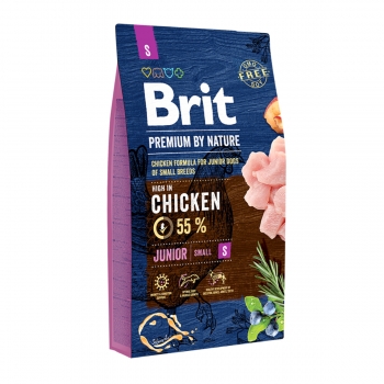 BRIT Premium By Nature Junior Small Breed, XS-S, Pui, hrană uscată câini junior, 8kg 8kg