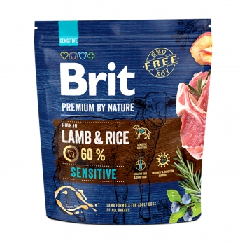 BRIT Premium By Nature Sensitive, Miel, hrană uscată câini, sensibilitați digestive, 1kg 1kg imagine 2022