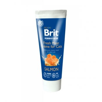 BRIT Premium By Nature, recompensă topping potențiator hrană pisici, Somon, (pate fin), 75g Brit imagine 2022