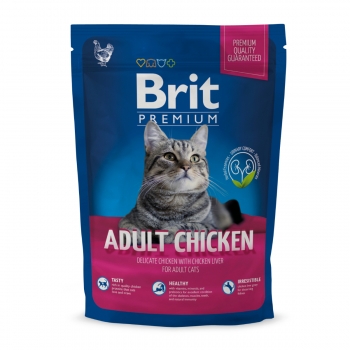 BRIT Premium, Pui, hrană uscată pisici, 300g