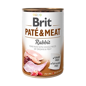 Brit Pate & Meat Cu Iepure, 400 g imagine