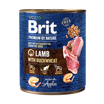 Pachet Brit Premium By Nature Lamb With Buckwheat 6x800 g imagine