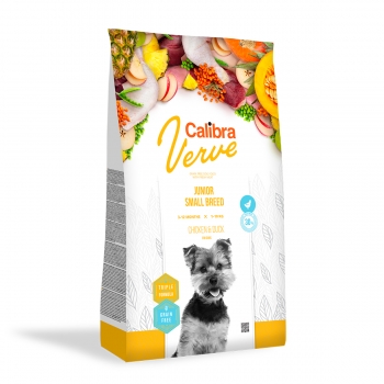 CALIBRA Verve GF Junior S, Pui și Rață, hrană uscată fără cereale câini junior, 6kg Calibra imagine 2022
