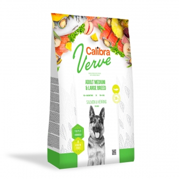 CALIBRA Verve GF M și L, Somon și Hering, hrană uscată fără cereale câini, 2kg Calibra imagine 2022