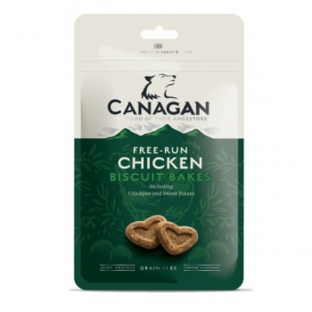 CANAGAN Free-Run Chicken Biscuit Bakes, XS-XL, Pui, punguță recompense fără cereale câini junior & adult, 150g Canagan imagine 2022