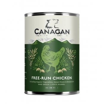 CANAGAN Free-Run Chicken, XS-XL, Pui, conservă hrană umedă fără cereale câini junior & adult, (în supă), 400g (în imagine 2022