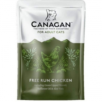 CANAGAN, Pui, plic hrană umedă fără cereale pisici, (în supă), 85g (în imagine 2022