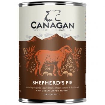 CANAGAN Shepherds Pie, XS-XL, Miel, conservă hrană umedă fără cereale câini junior & adult, (în supă), 400g (în imagine 2022