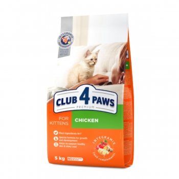 CLUB 4 PAWS Premium Kitten, Pui, hrană uscată pisici junior, 5kg 5kg