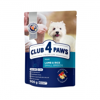 CLUB 4 PAWS Premium Hypoallergenic, XS-S, Miel și Orez, hrană uscată câini, 900g 900g imagine 2022
