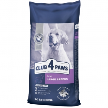 CLUB 4 PAWS Premium, L-XL, Pui, hrană uscată câini, 20kg 20kg