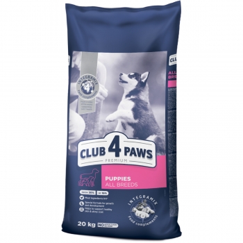 CLUB 4 PAWS Premium Puppies All Breeds, XS-XL, Pui, hrană uscată câini junior, 20kg 20kg