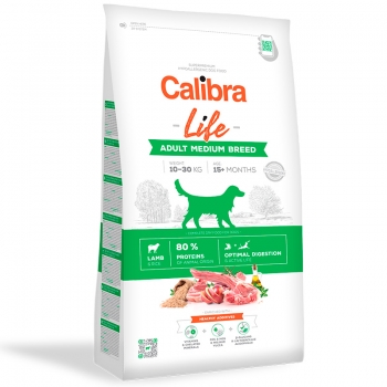 Calibra Dog Life Adult Medium Breed cu Miel, 2.5 Kg Calibra imagine 2022