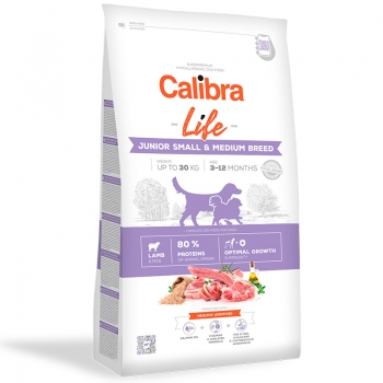 Calibra Dog Life Junior Small & Medium cu Pui, 2.5 Kg Calibra imagine 2022