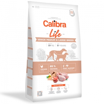 Calibra Dog Life Senior Medium & Large Breed cu Pui, 2.5 Kg Calibra imagine 2022